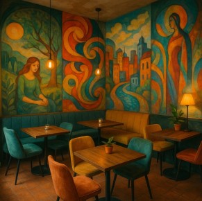 Фрески в арт-кафе: как создать атмосферу, которую запомнят