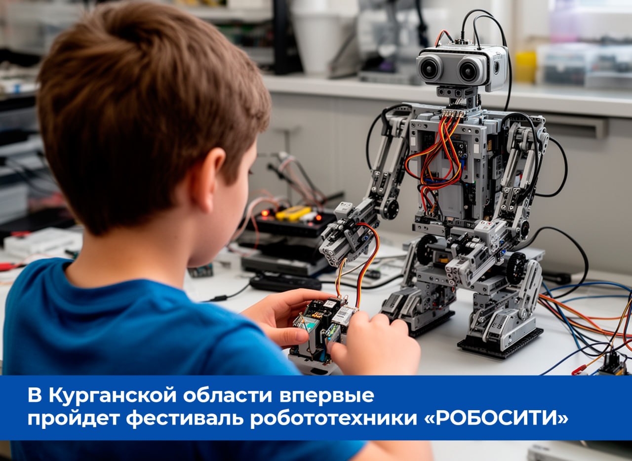 В Курганской области впервые пройдёт фестиваль робототехники «РОБОСИТИ»