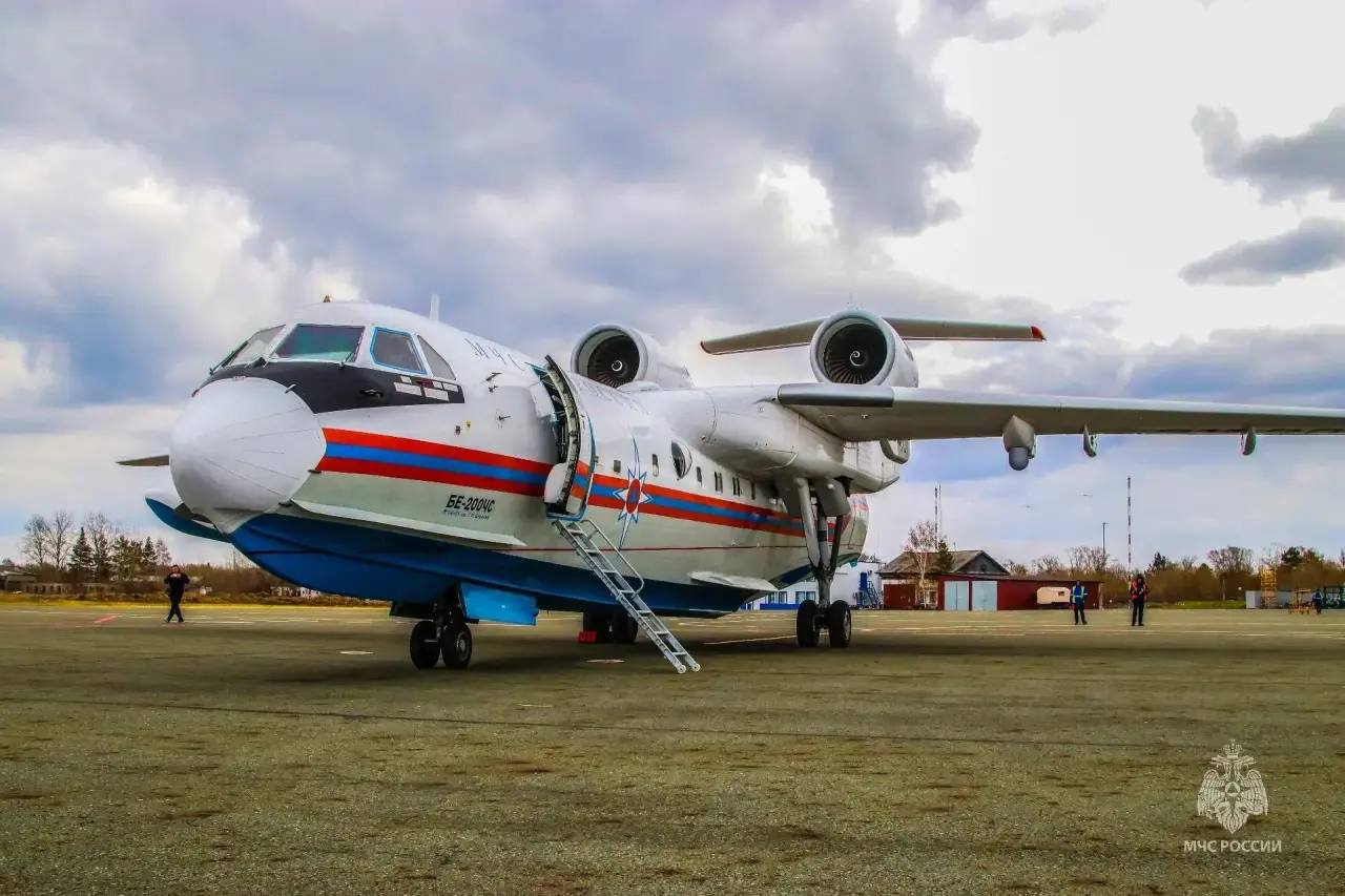 Авиация МЧС России прибыла в Зауралье Авиация МЧС России прибыла в Зауралье
