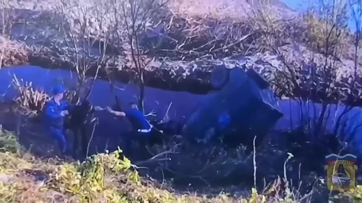 Сотрудники ДПС вытянули тонущего в болоте пьяного водителя