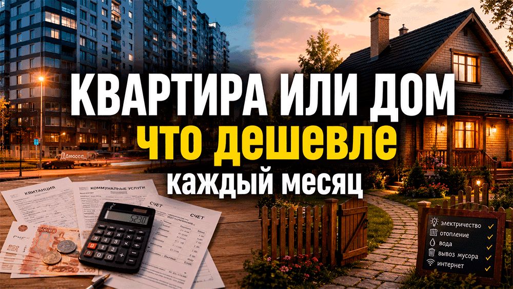 Дом или квартира: где дешевле жить в 2026 году — и почему одной платёжки недостаточно