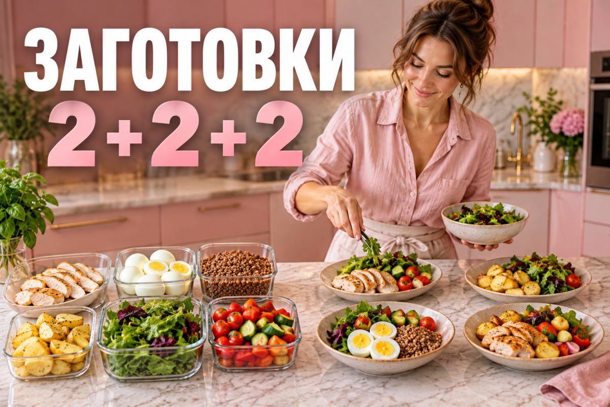 Домашняя еда без марафона у плиты: как работает система «2 + 2 + 2»